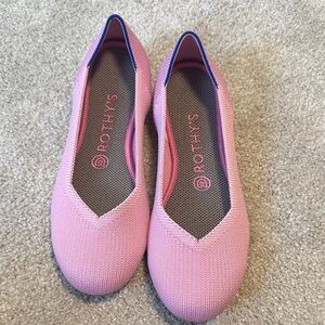 Rothy's Vibrant Pink and Blue Flats